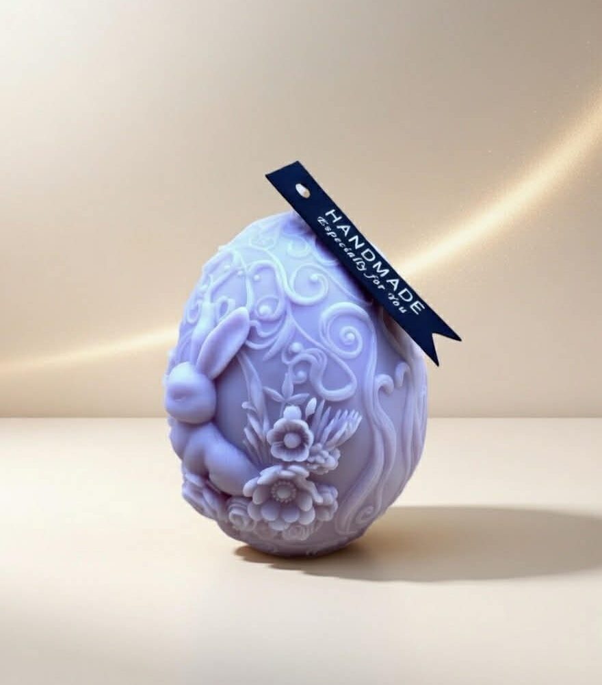 duftkerze osterei mit hase