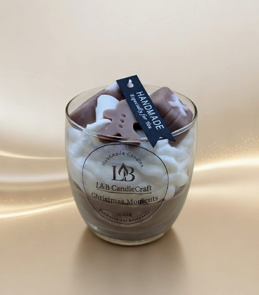 duftkerze christmas moments braun