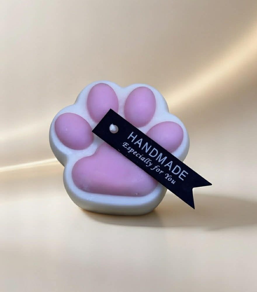 duftkerze hundepfötchen rosa