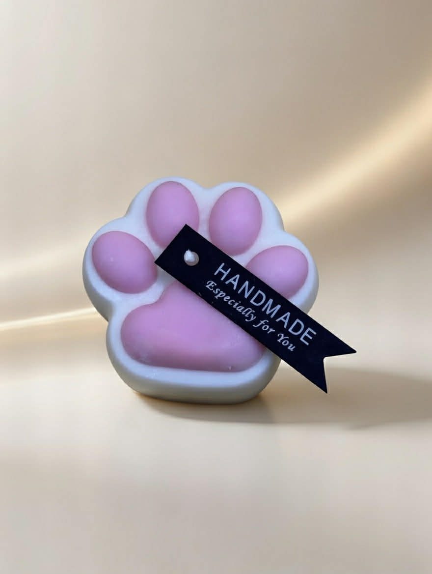 duftkerze hundepfötchen rosa