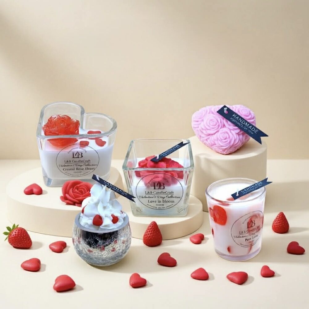 Valentinstag Kollektion Kerzen